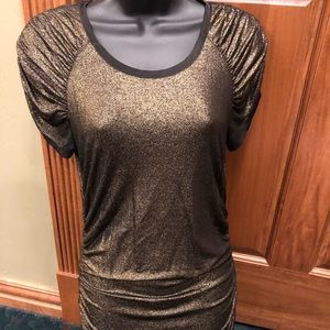 Gold / Black Ann Taylor top.
